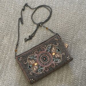 Mary Frances Embellished Beaded Clutch Bag